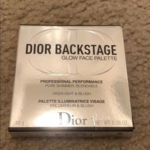 Authentic Dior backstage glow face palette